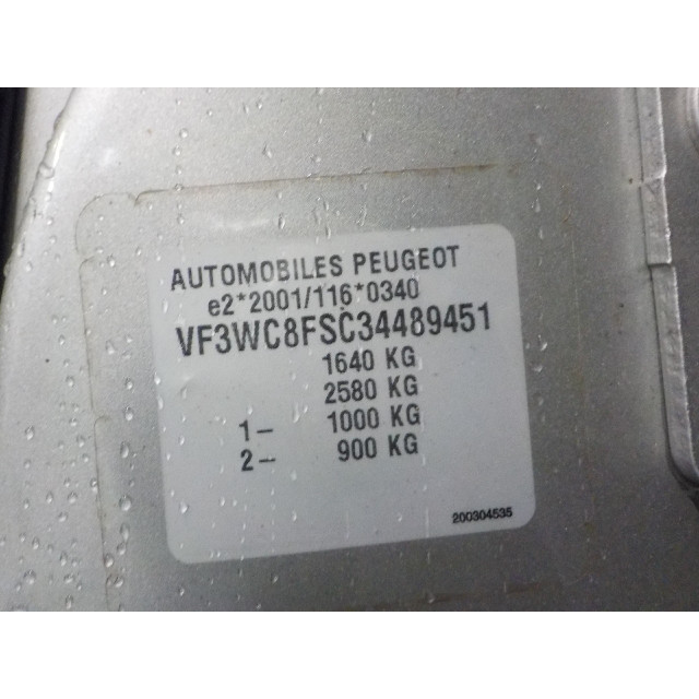 Rear windscreen wiper motor Peugeot 207/207+ (WA/WC/WM) (2007 - 2010) 207 (WA/WC/WM) Hatchback 1.4 16_ (EP3(8FP))