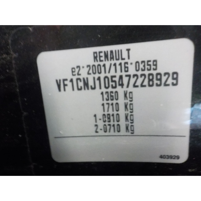 Headlight height adjustment switch Renault Twingo II (CN) (2007 - 2014) Hatchback 3-drs 1.2 16V (D4F-770)