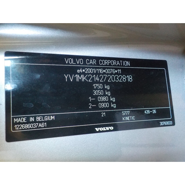 Window mechanism front right Volvo C30 (EK/MK) (2006 - 2012) 1.8 16V (B4184S11)