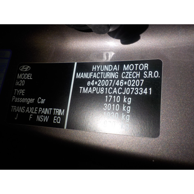 Gearbox manual Hyundai iX20 (JC) (2010 - 2019) SUV 1.4i 16V (G4FA)