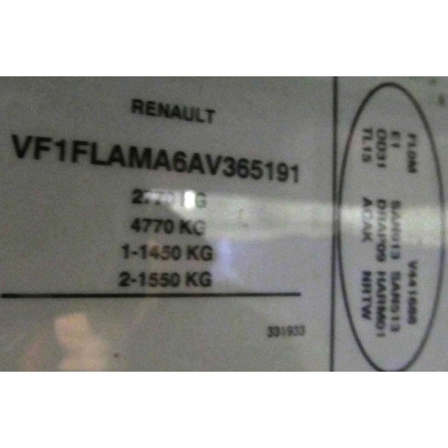 Injector rail Renault Trafic New (FL) (2006 - present) Van 2.0 dCi 16V 90 (M9R-782)