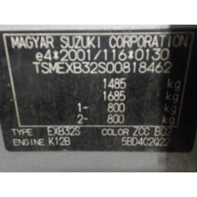 Alternator Suzuki Splash (2010 - 2015) MPV 1.2 VVT 16V (K12B)