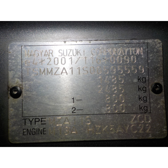 Switch electric mirrors Suzuki Swift (ZA/ZC/ZD1/2/3/9) (2005 - 2010) Swift (ZA/ZC/ZD1/3/9) Hatchback 1.3 VVT 16V (M13A VVT(Euro 4))