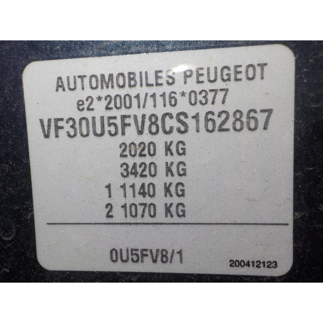 Starter motor Peugeot 3008 I (0U/HU) (2009 - 2016) MPV 1.6 16V THP 155 (EP6CDT(5FV))