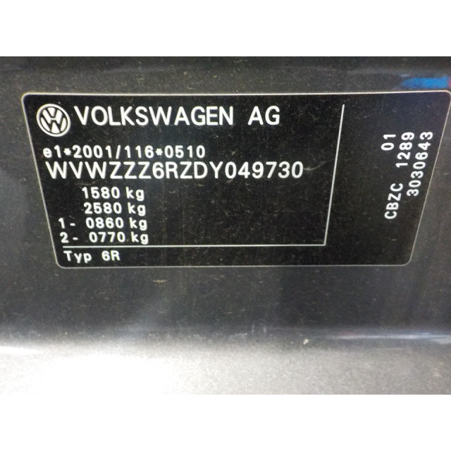 Locking mechanism door electric central locking rear left Volkswagen Polo V (6R) (2011 - 2014) Hatchback 1.2 TSI (CBZC(Euro 5))