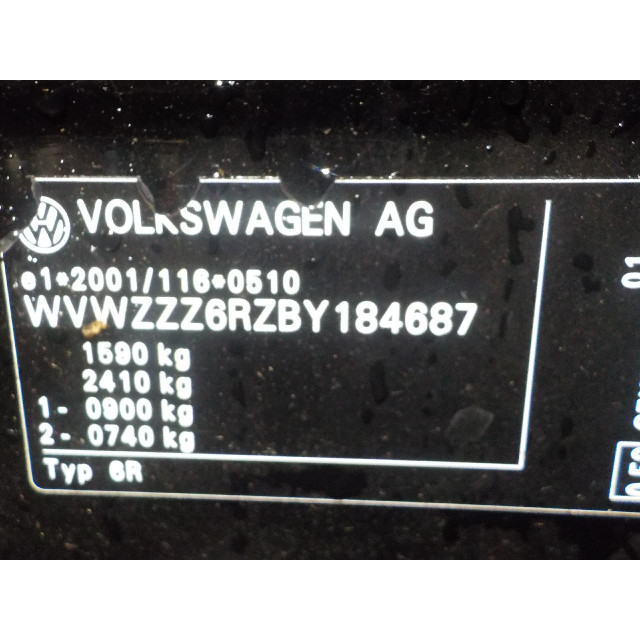 Daytime running headlights front left Volkswagen Polo V (6R) (2009 - 2014) Hatchback 1.2 TDI 12V BlueMotion (CFWA(Euro 5))