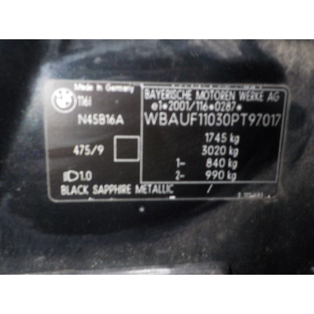 Heater control panel BMW 1 serie (E87/87N) (2004 - 2011) Hatchback 5-drs 116i 1.6 16V (N45-B16A)