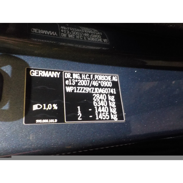 Camera back Porsche Cayenne III (9YA) (2017 - present) SUV 2.9 Biturbo V6 24V S (MDC.AB)