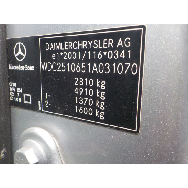 Cardan front Mercedes-Benz R (W251) (2005 - 2012) MPV 3.5 350 V6 24V 4-Matic (M272.967)