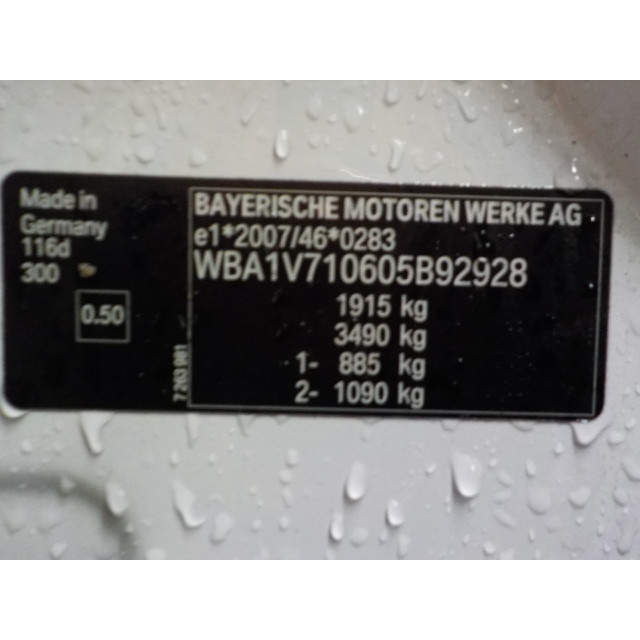 Caliper rear right BMW 1 serie (F20) (2015 - 2019) Hatchback 5-drs 116d 1.5 12V TwinPower (B37-D15A)
