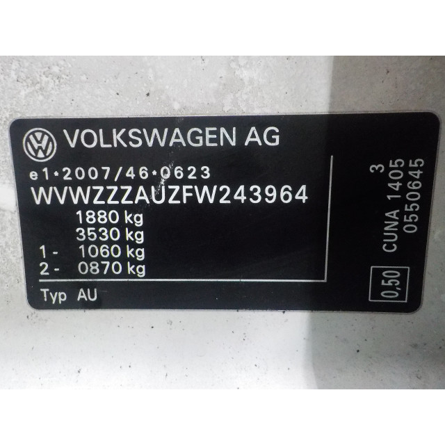 Rear windscreen wiper Volkswagen Golf VII (AUA) (2013 - 2020) Hatchback 2.0 GTD 16V (CUNA)