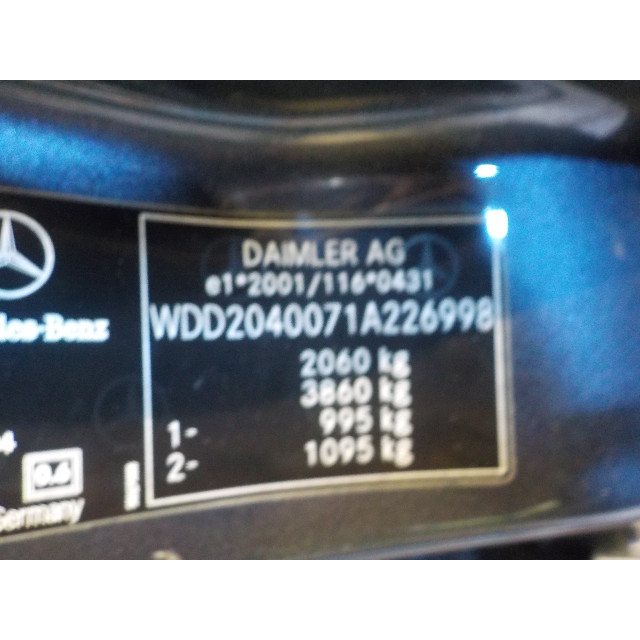 Heater control panel Mercedes-Benz C (W204) (2007 - 2009) Sedan 2.2 C-200 CDI 16V (OM646.811)