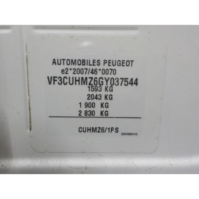 Locking mechanism bootlid tailgate electric Peugeot 2008 (CU) (2013 - 2018) MPV 1.2 Vti 12V PureTech 82 (EB2F(HMZ))