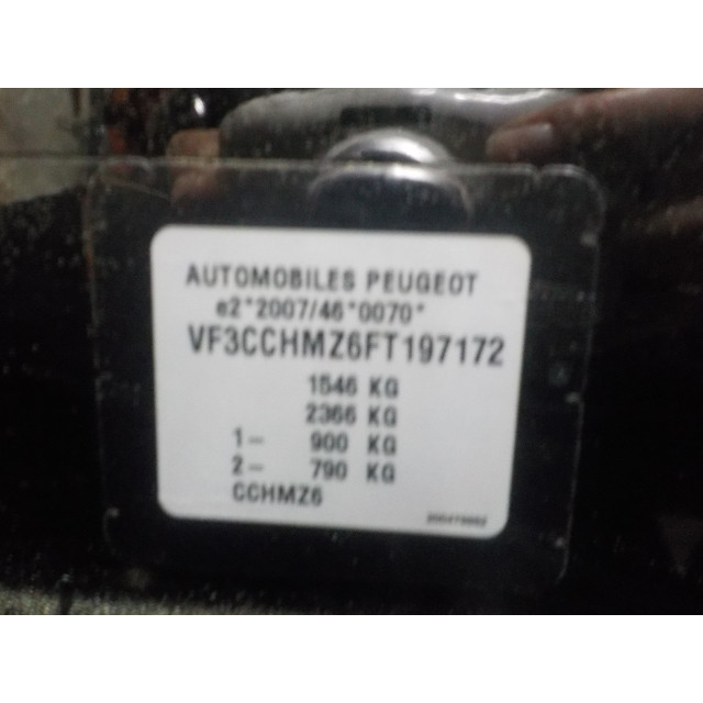 Fuel filler flap Peugeot 208 I (CA/CC/CK/CL) (2012 - 2019) Hatchback 1.2 Vti 12V PureTech 82 (EB2F(HMZ))