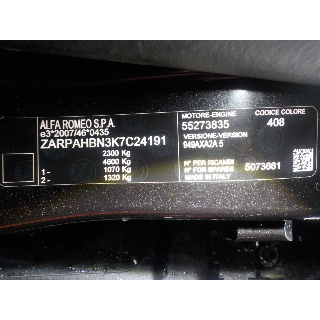 Sensors miscellaneous Alfa Romeo Stelvio (949) (2016 - present) SUV 2.0 T 16V Veloce Q4 (55273835)