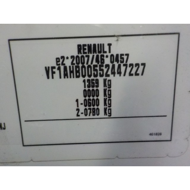 Steering wheel Renault Twingo III (AH) (2014 - present) Hatchback 5-drs 1.0 SCe 70 12V (H4D-400(H4D-A4))