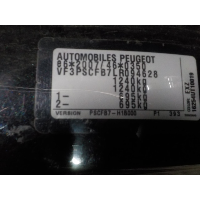 Accelerator pedal Peugeot 108 (2018 - present) Hatchback 1.0 12V VVT-i (1KRFE(CFB))