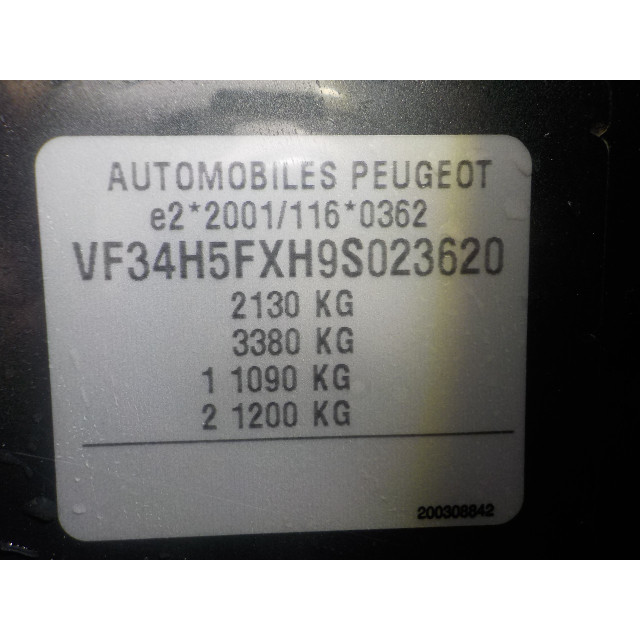 Locking mechanism door electric central locking rear right Peugeot 308 SW (4E/H) (2007 - 2014) Combi 5-drs 1.6 16V THP 150 (EP6DT(5FX))