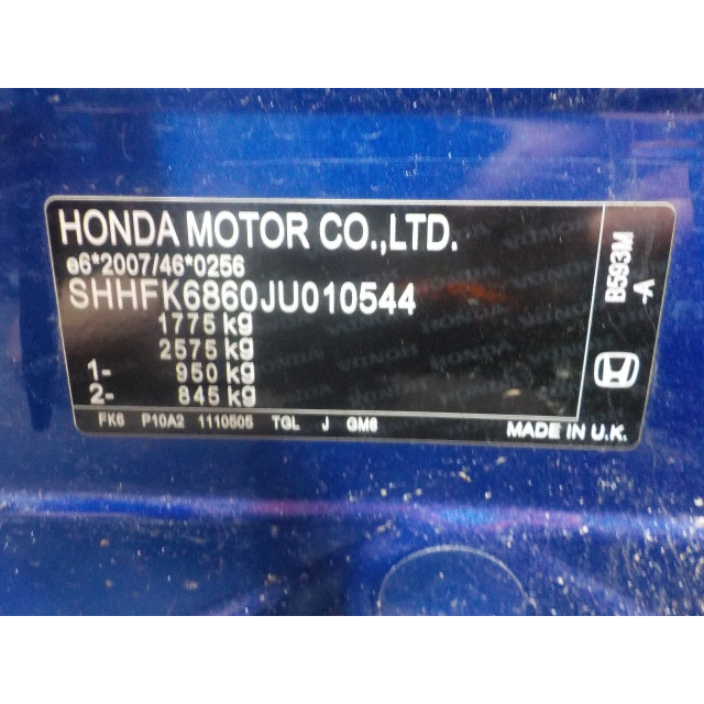 Tail light boot lid left Honda Civic (FK6/7/8/9) (2018 - present) Hatchback 1.0i VTEC Turbo 12V (P10A2)