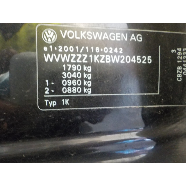 Locking mechanism door electric central locking rear right Volkswagen Golf VI (5K1) (2008 - 2012) Hatchback 1.2 TSI BlueMotion (CBZB(Euro 5))