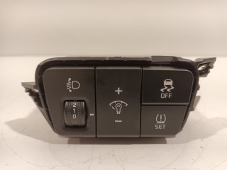 Headlight height adjustment switch Kia Rio IV (YB) (2017 - 2020) Hatchback 1.0i T-GDi 100 12V (G3LC)